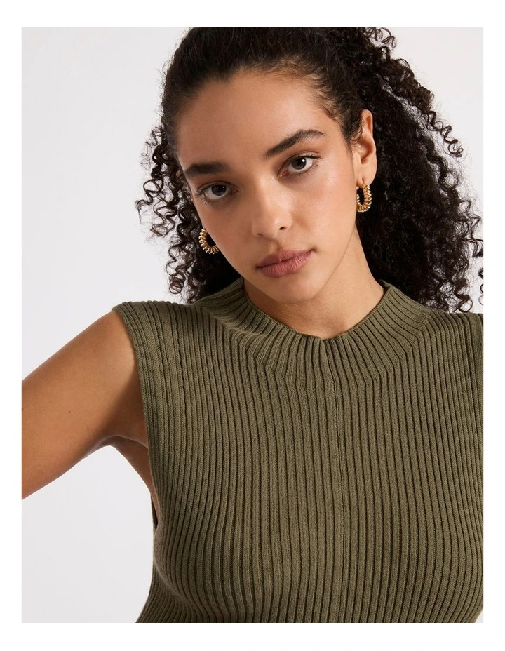 Wind It Up Knit Dress in Tea Leaf image 5