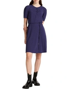 Last Kiss Jersey Mini Dress in Twilight Spot