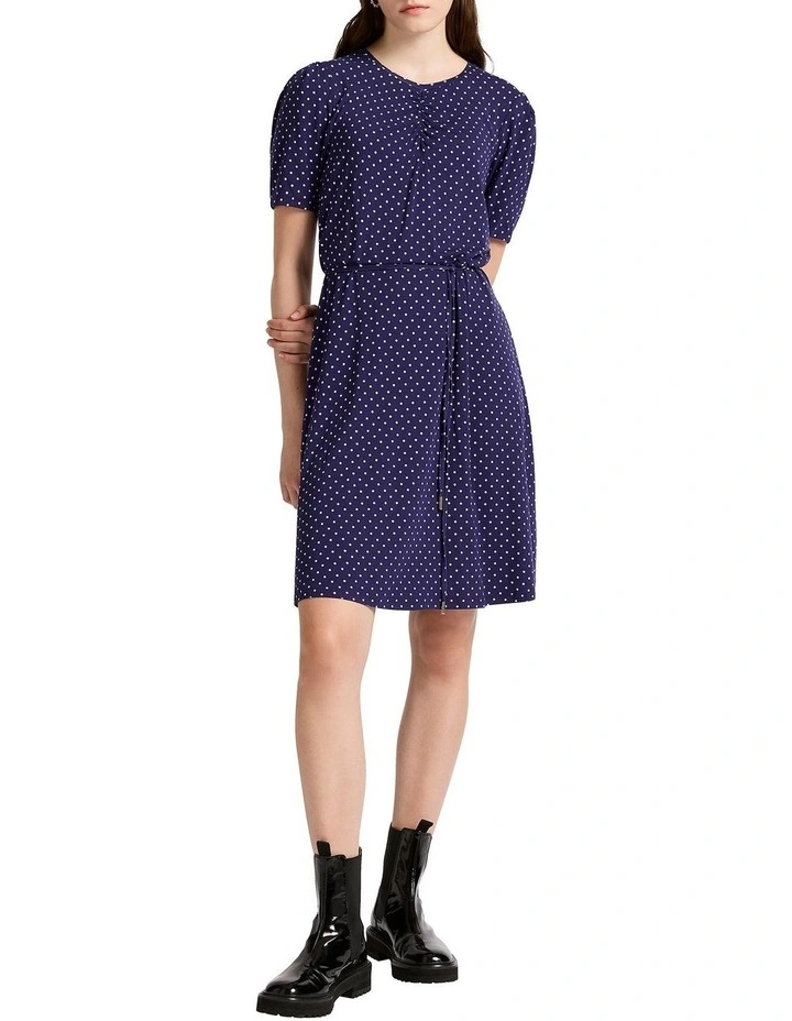 Last Kiss Jersey Mini Dress in Twilight Spot image 1