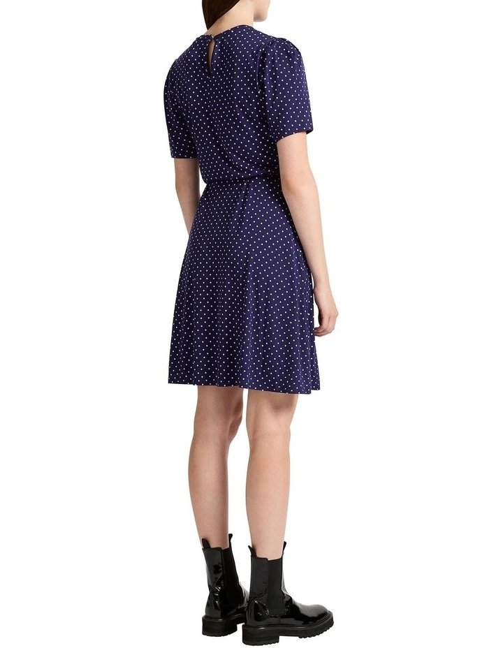 Last Kiss Jersey Mini Dress in Twilight Spot image 3