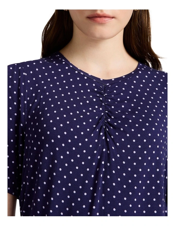 Last Kiss Jersey Mini Dress in Twilight Spot image 4