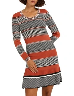 Stella Stripe Knit Dress in Dawn Stripe