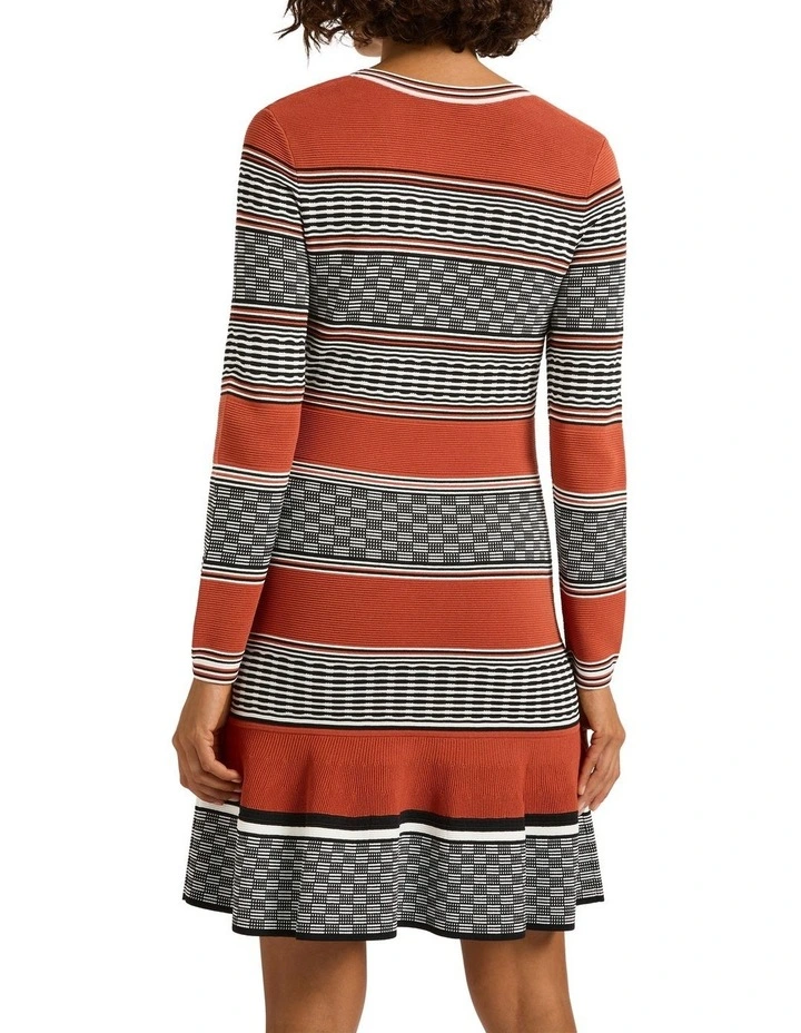 Stella Stripe Knit Dress in Dawn Stripe image 4