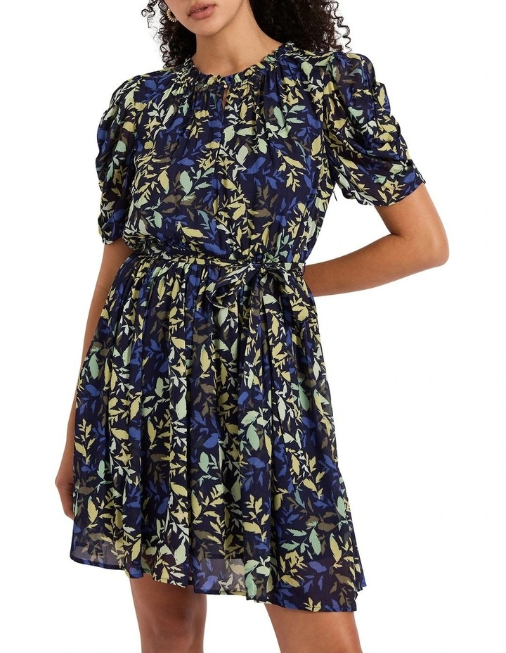 Leaf Of Faith Dress in Navy Multi image 2