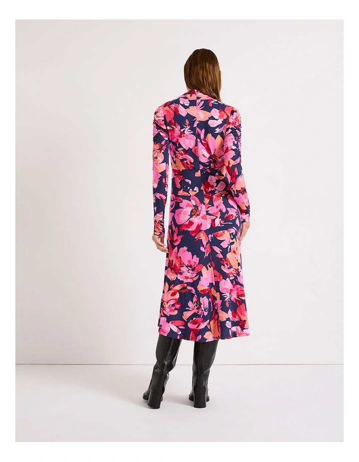 I Pink He Knows Jersey Dress in Pink Multi image 4