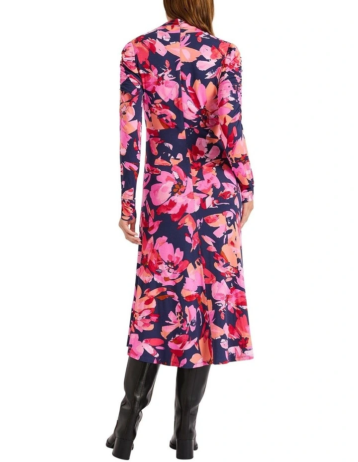 I Pink He Knows Jersey Dress in Pink Multi image 4