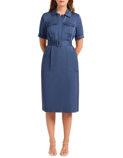 Middleton Midi Dress in Deep Sea