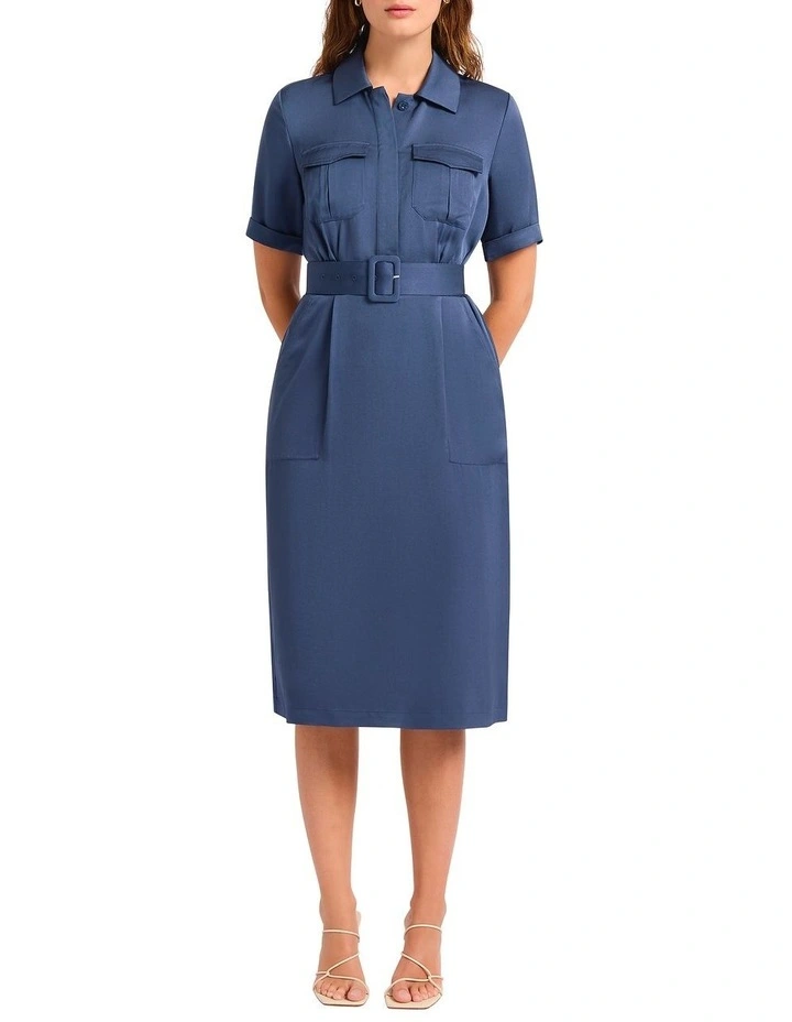 Middleton Midi Dress in Deep Sea image 1