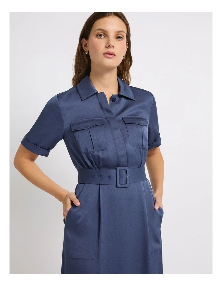 Middleton Midi Dress in Deep Sea image 4