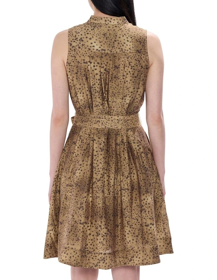 Spot To The Top Dress in Brown Multi image 4
