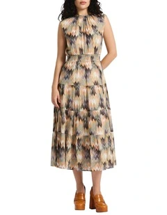 Zazu Midi Dress in Jungle Multi