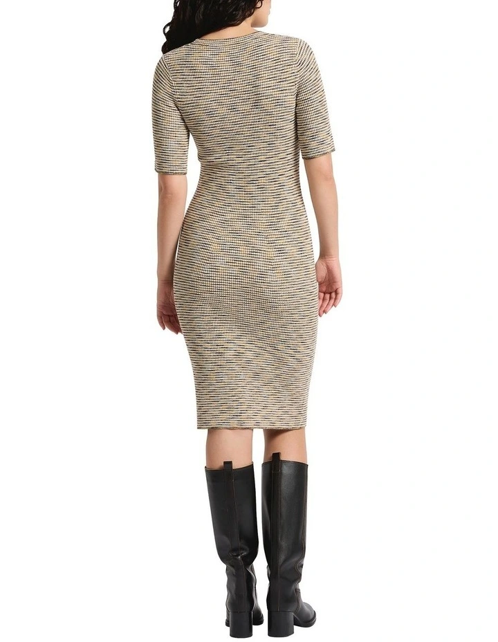 To Dye For Knit Midi Dress in Green Multi image 2