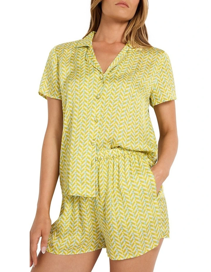 Sandy Pj Set in Green Multi image 4