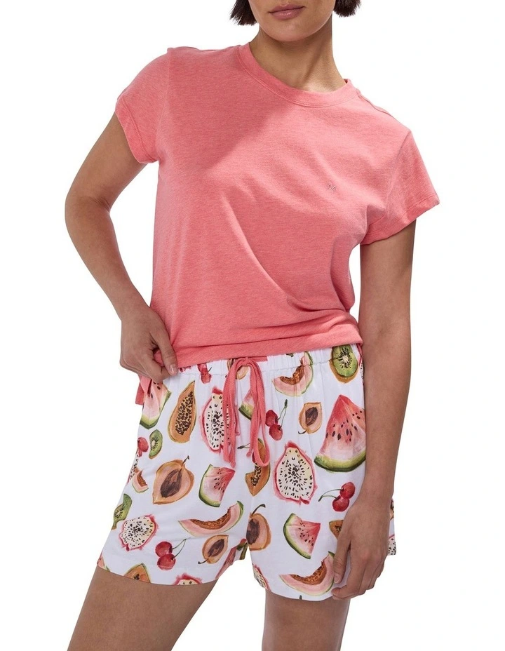 Pawpaw-Some Pj Tee Set in Coral Multi image 2