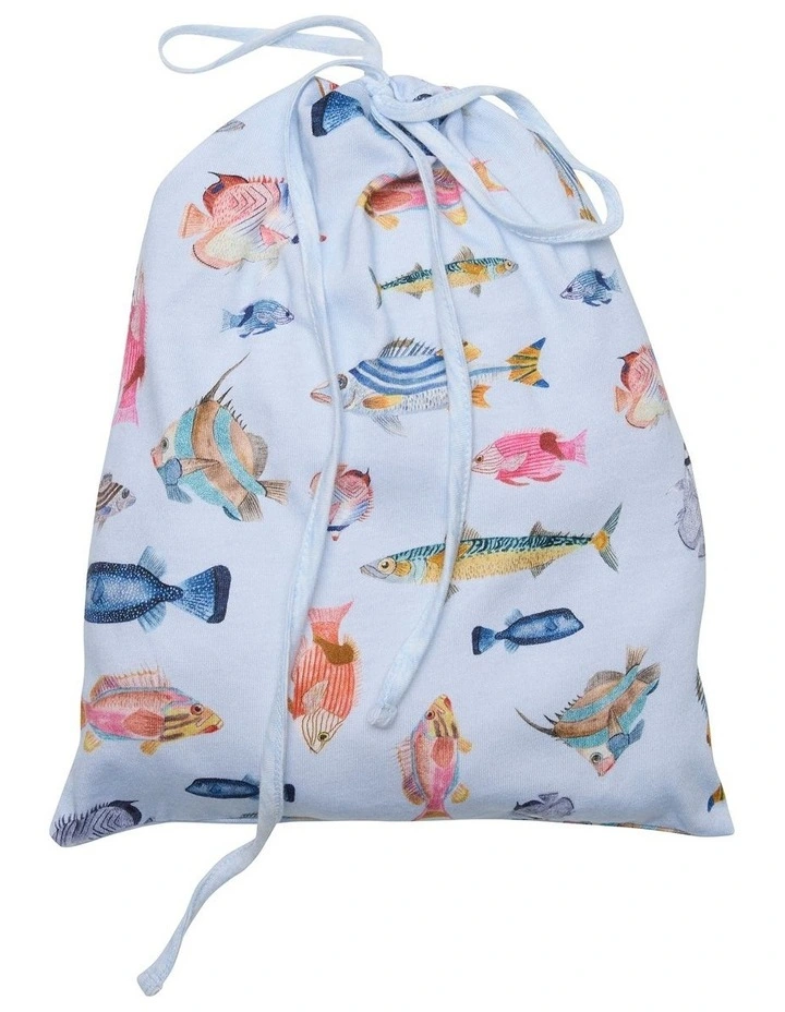 Sea La Vie Pj Tee Set in Blue Multi image 4
