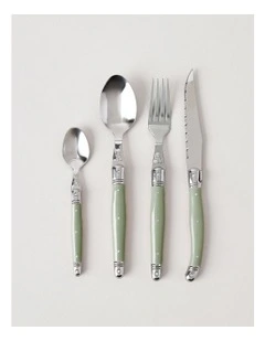 Laguiole 24pc Cutlery Set in Green