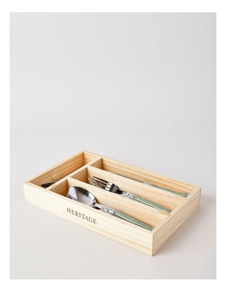 Laguiole 24pc Cutlery Set in Green image 5
