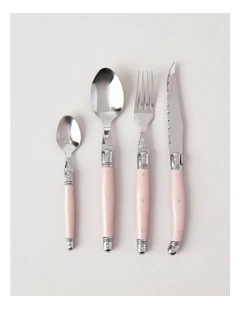 Laguiole 24pc Cutlery Set in Pink