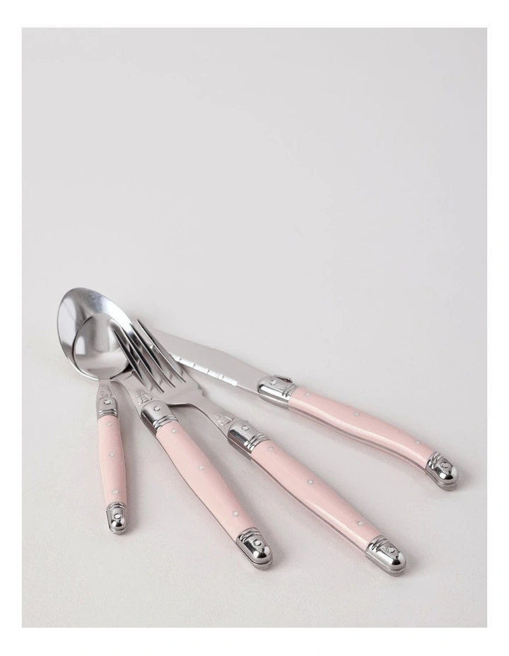 Laguiole 24pc Cutlery Set in Pink image 4