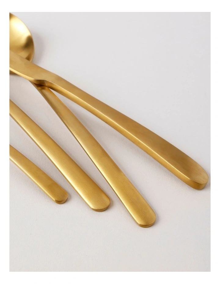 Maria 24pc Cutlery Set in Gold image 3