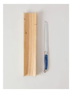 Laguiole Knife with Baguette Board Blue