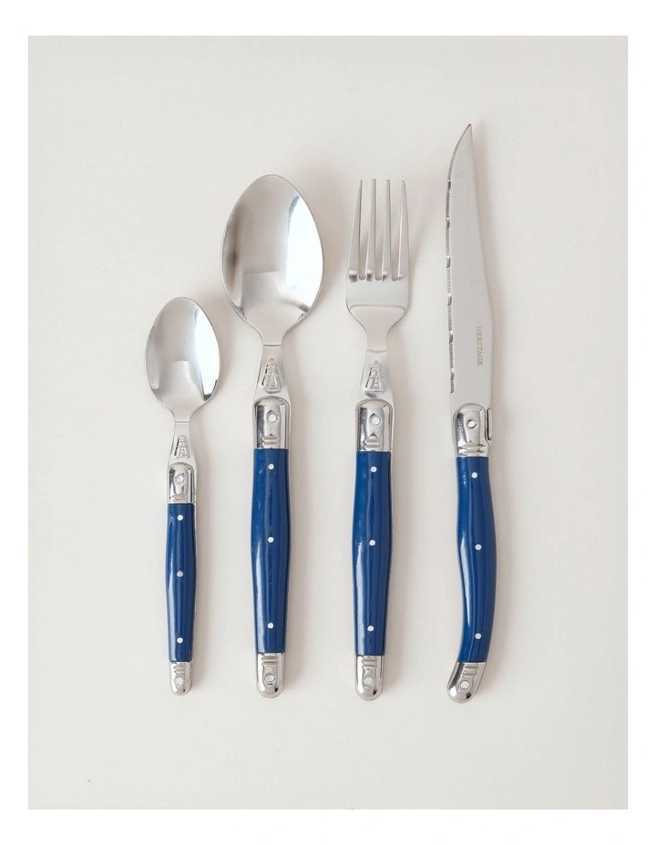 Laguiole Sophistique Cutlery Set 24 Piece in Blue image 1