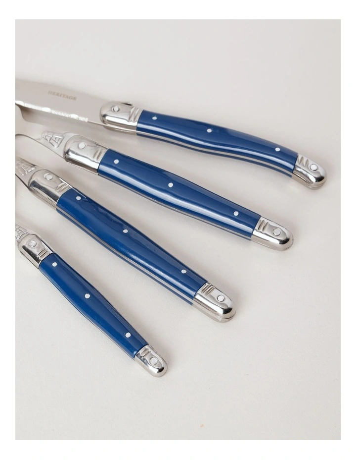 Laguiole Sophistique Cutlery Set 24 Piece in Blue image 4