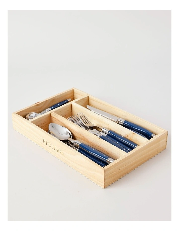 Laguiole Sophistique Cutlery Set 24 Piece in Blue image 5