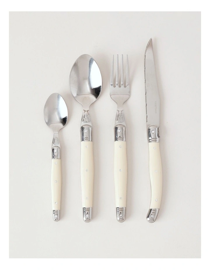 Laguiole Sophistique Cutlery Set 24 Piece in Ivory image 1