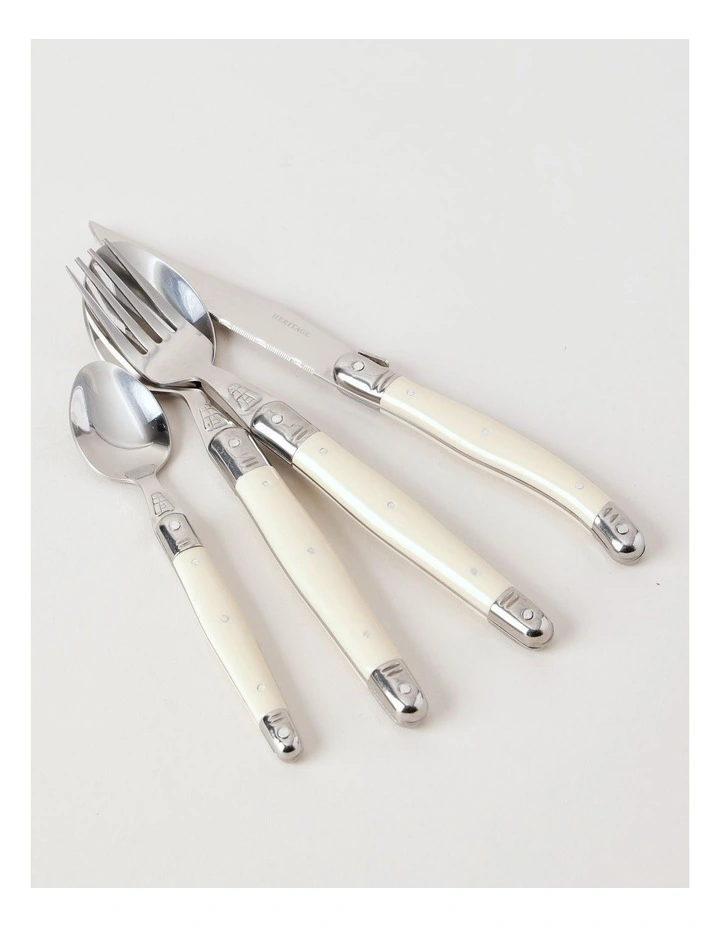 Laguiole Sophistique Cutlery Set 24 Piece in Ivory image 3