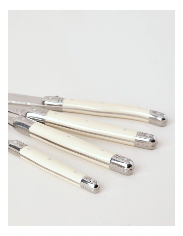 Laguiole Sophistique Cutlery Set 24 Piece in Ivory image 4