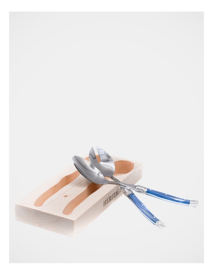 Laguiole Sophistique 2 Piece Salad Server Set in Blue