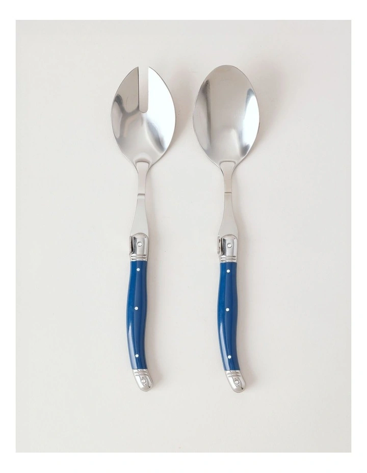 Laguiole Sophistique 2 Piece Salad Server Set in Blue image 1