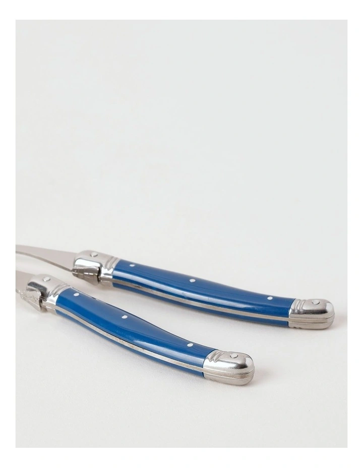 Laguiole Sophistique 2 Piece Salad Server Set in Blue image 4