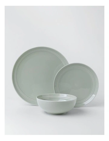 Avenue 12pc Dinner Set in Sage Green