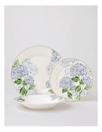 Hydrangea 12pc Dinner Set in Multicolour