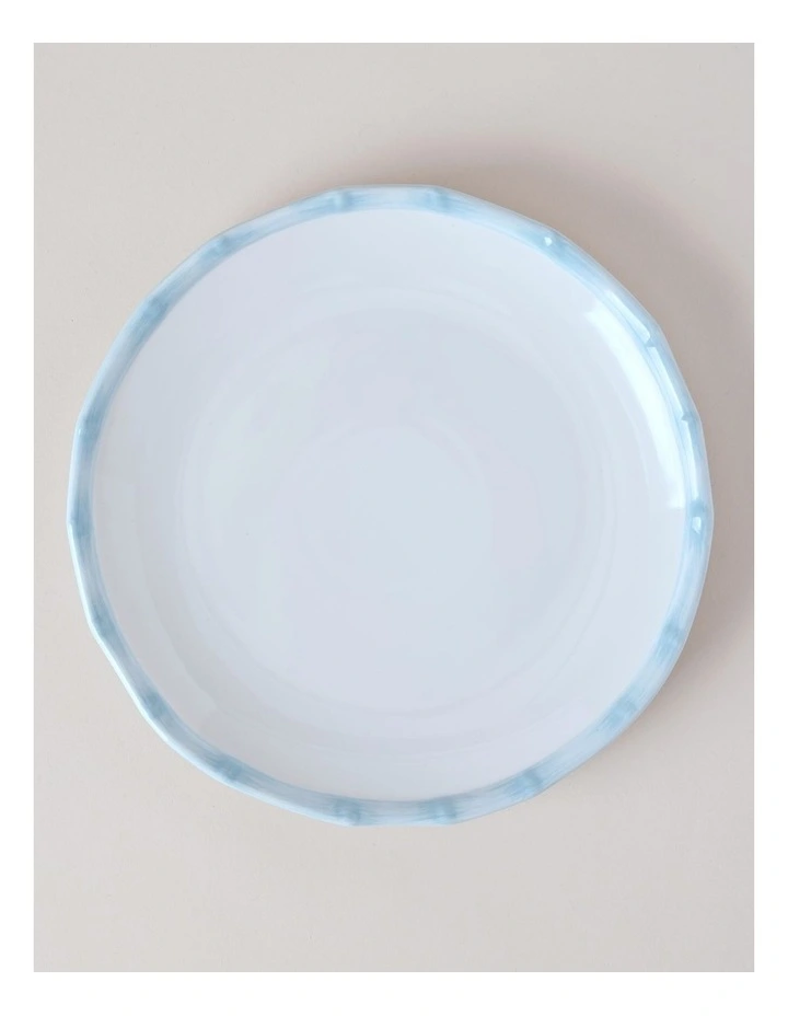 Bamboo Blue 12pc Dinner Set in White/Blue image 5