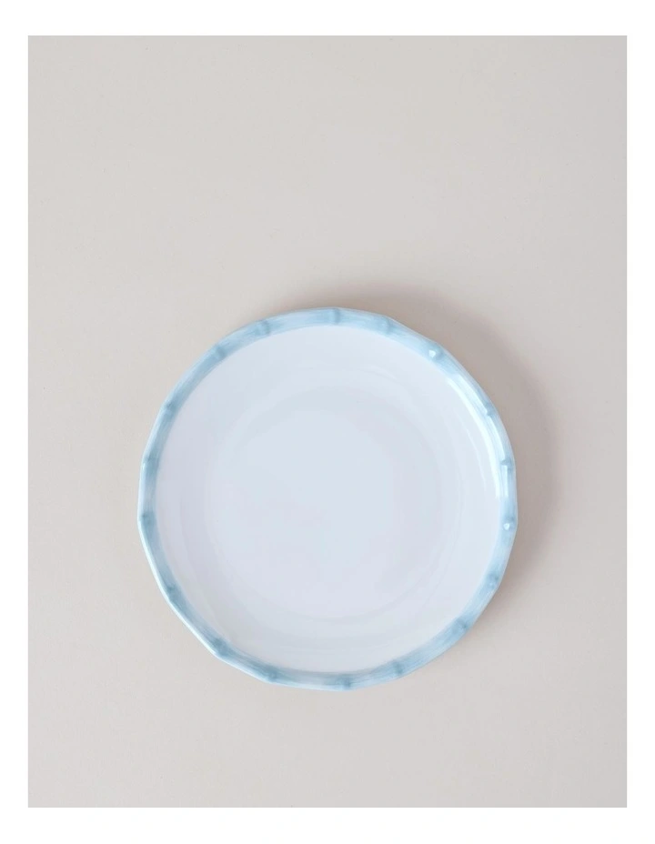Bamboo Blue 12pc Dinner Set in White/Blue image 6