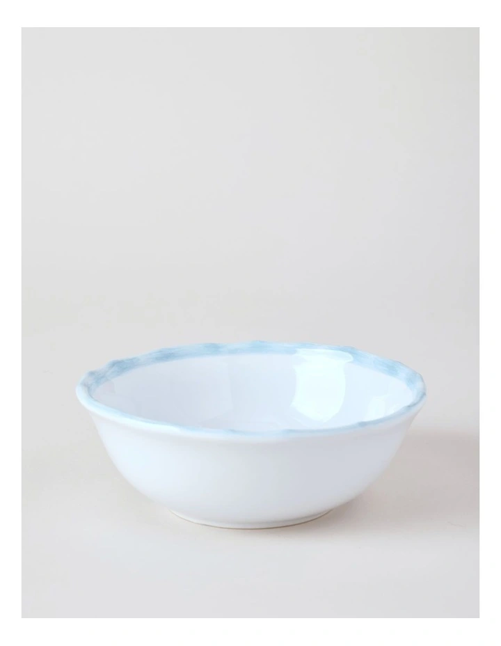 Bamboo Blue 12pc Dinner Set in White/Blue image 7