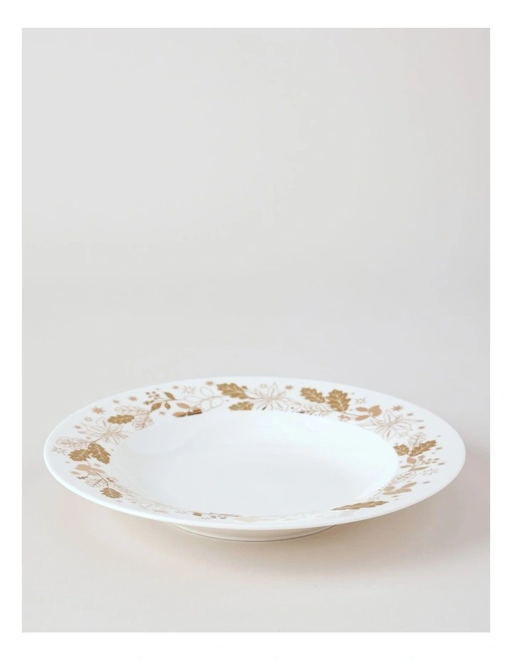 Celestial Luxe Shimmer 12pc Dinner Set in White/Gold image 6