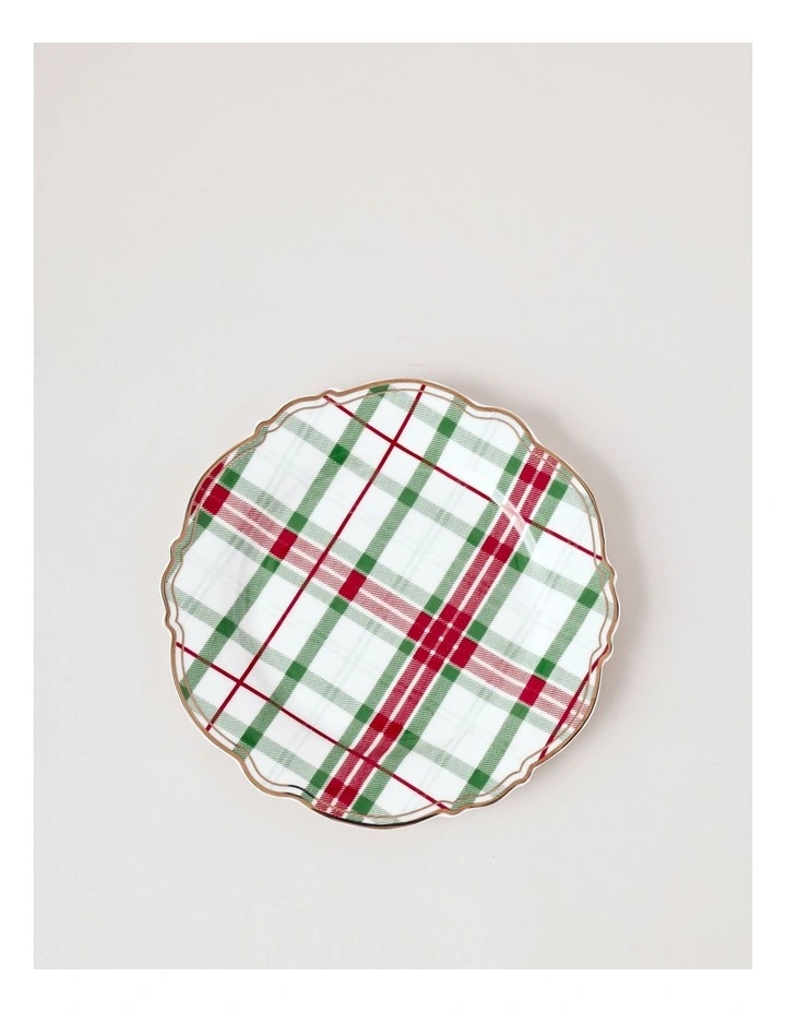 Christmas Tartan 12pc Dinner Set in Multi image 4