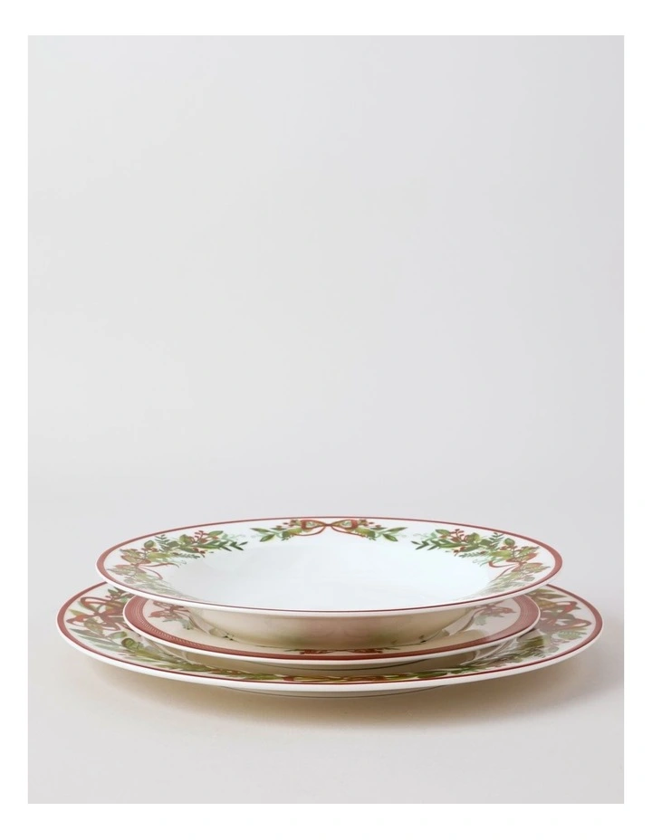 Traditional Christmas 12pc Dinner Set in Multi image 2