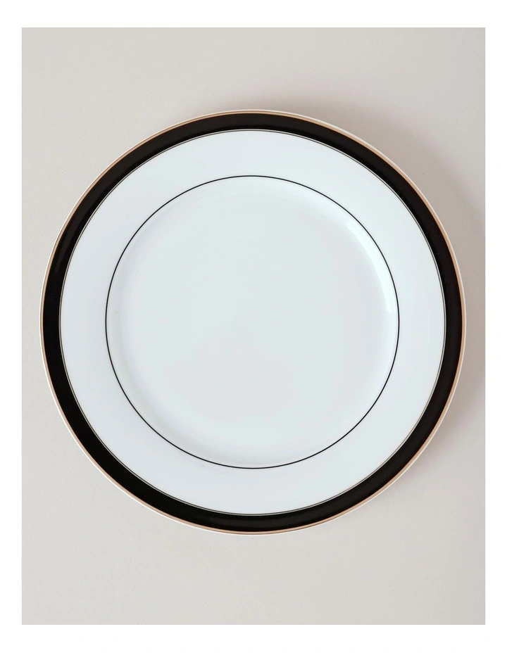 Monroe 12pc Dinner Set in Black/Gold image 4