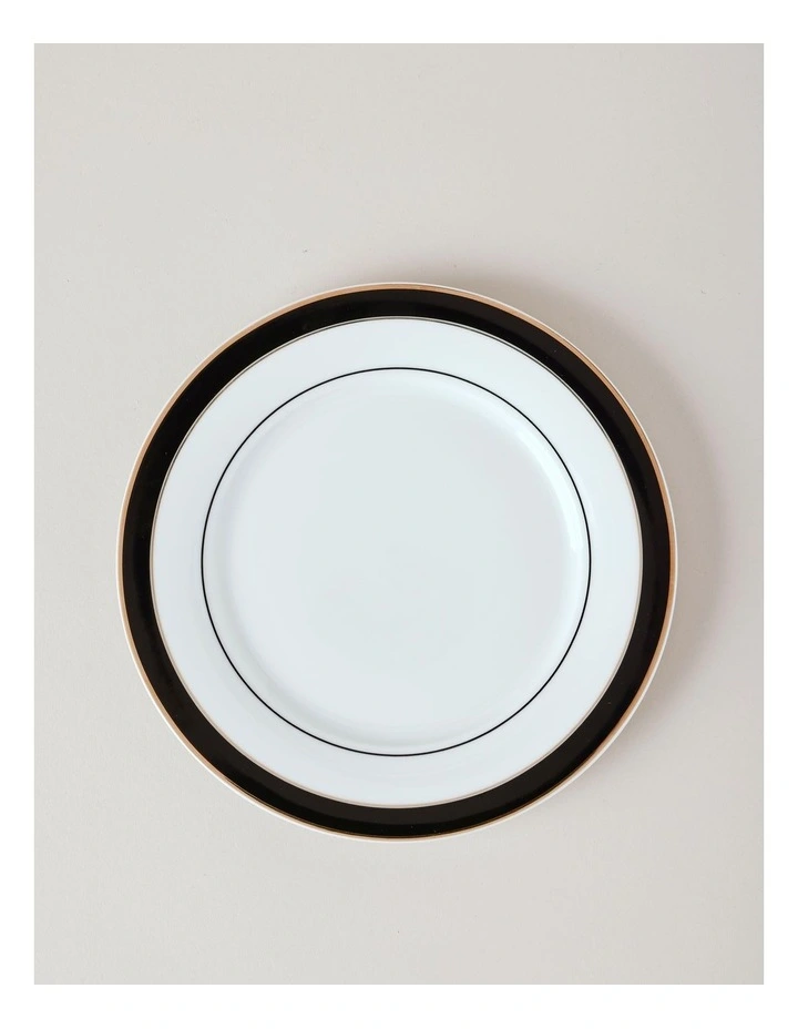 Monroe 12pc Dinner Set in Black/Gold image 5