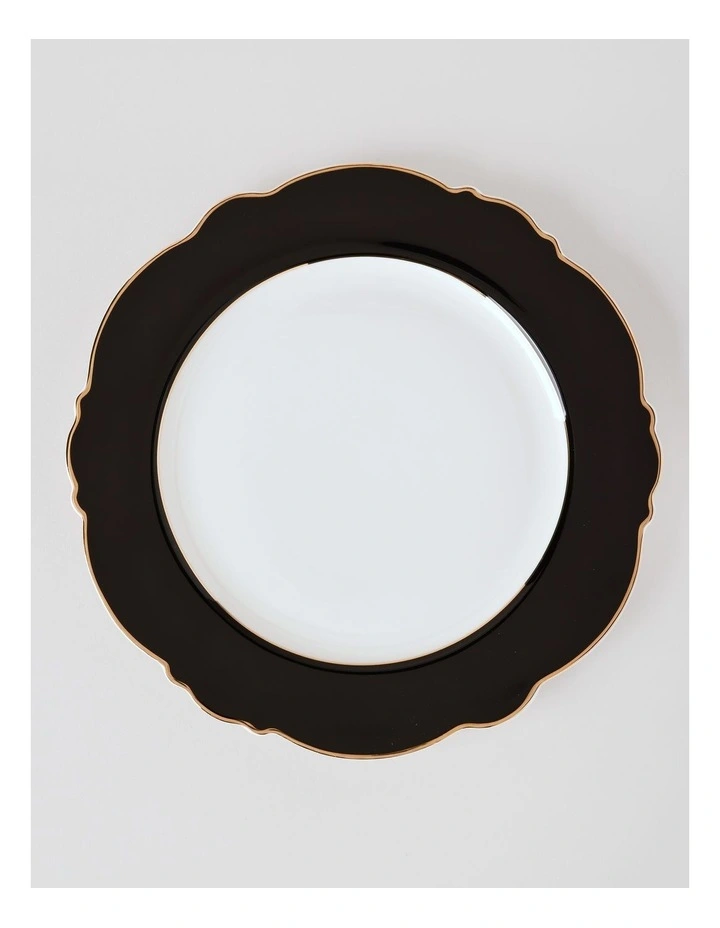 Raven 12pc Dinner Set in Black/Gold image 4