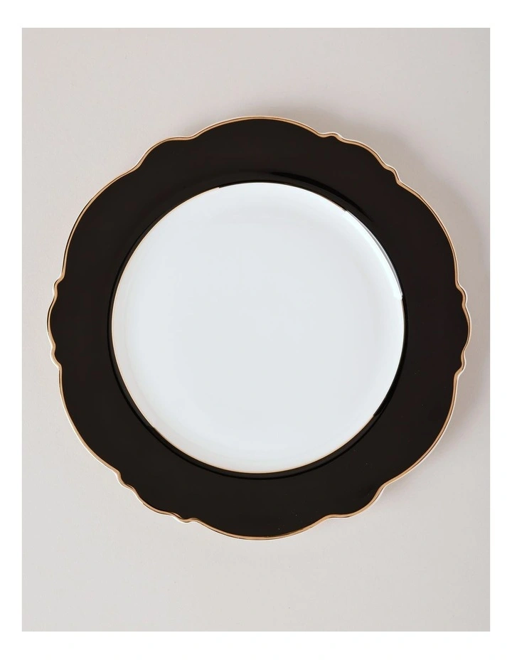 Raven 12pc Dinner Set in Black/Gold image 4