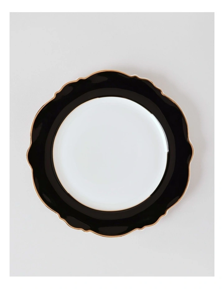 Raven 12pc Dinner Set in Black/Gold image 5