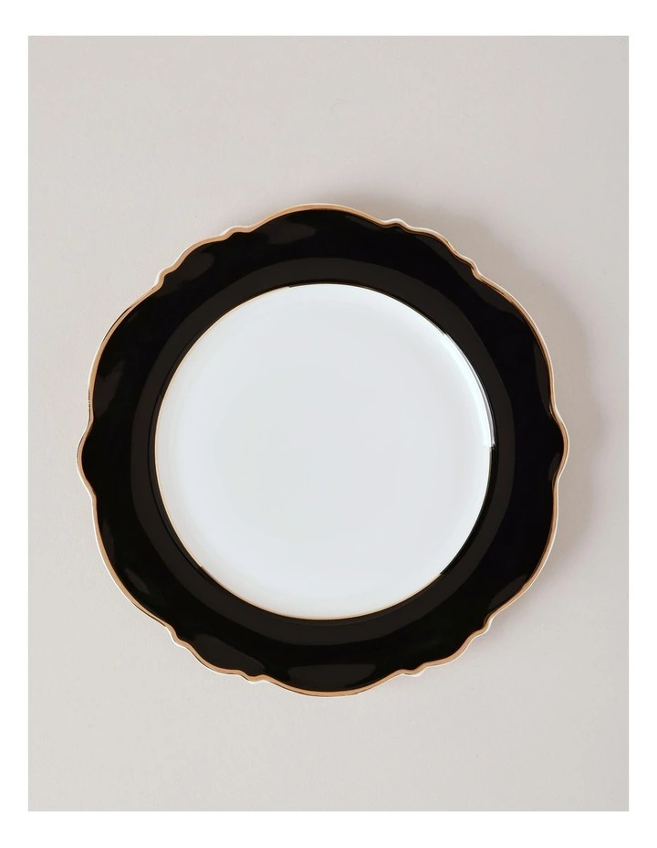 Raven 12pc Dinner Set in Black/Gold image 5