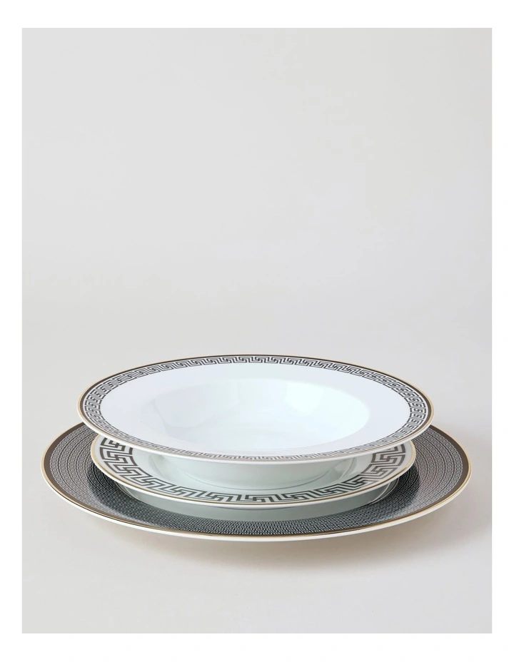 Paros 12pc Dinner Set in Black image 3