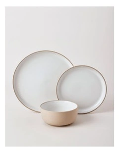 Elements 12pc Dinner Set in White